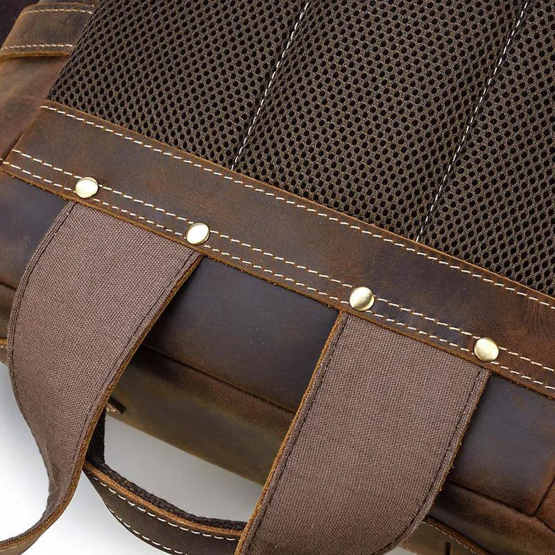 Sac à dos en cuir marron | COOK