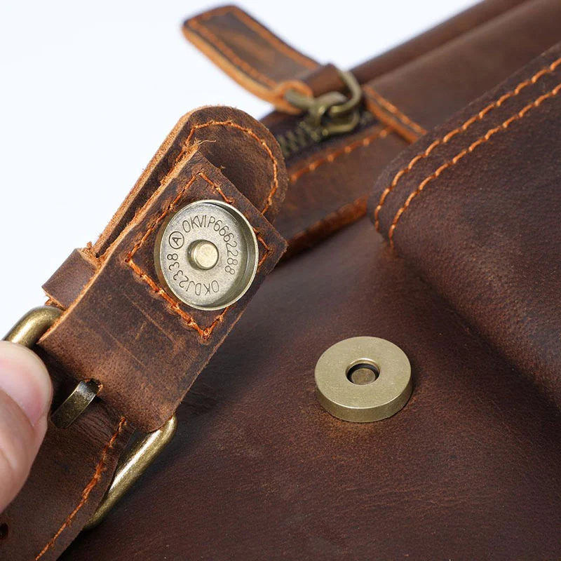 Sac à dos en cuir brun | GRYLLS