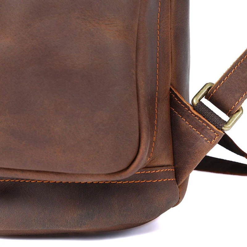 Sac à dos en cuir brun | GRYLLS
