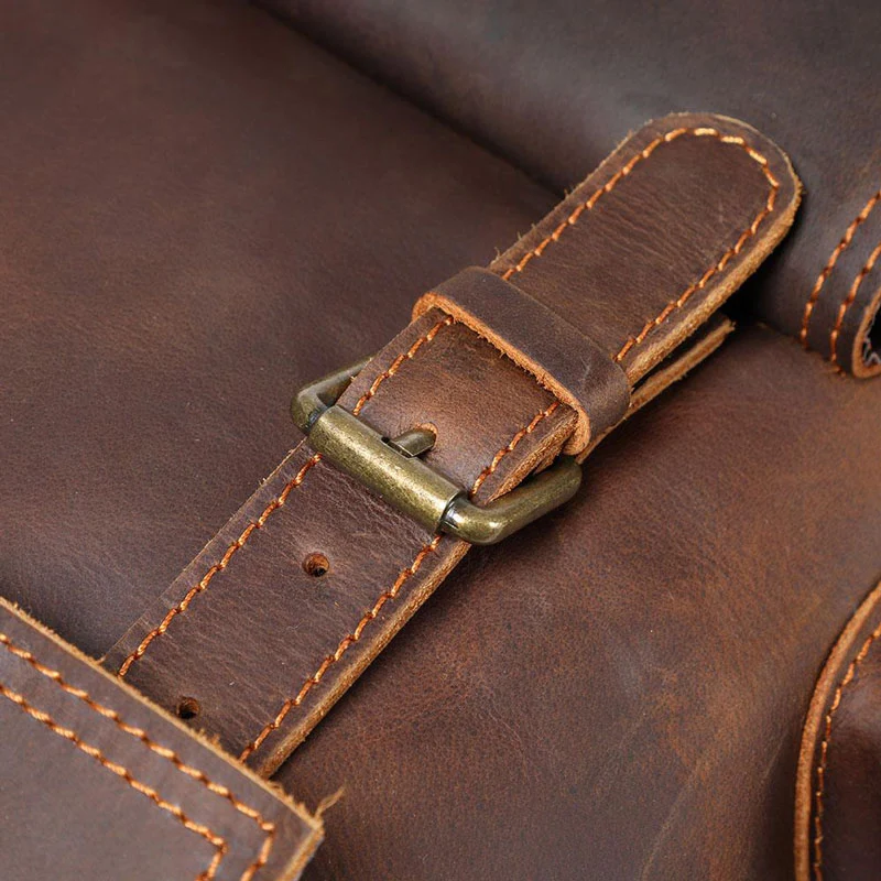 Sac à dos en cuir brun | GRYLLS