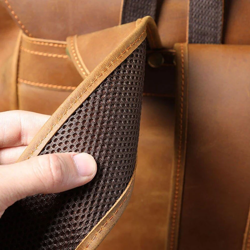 Sac à dos en cuir marron vintage | VASCO