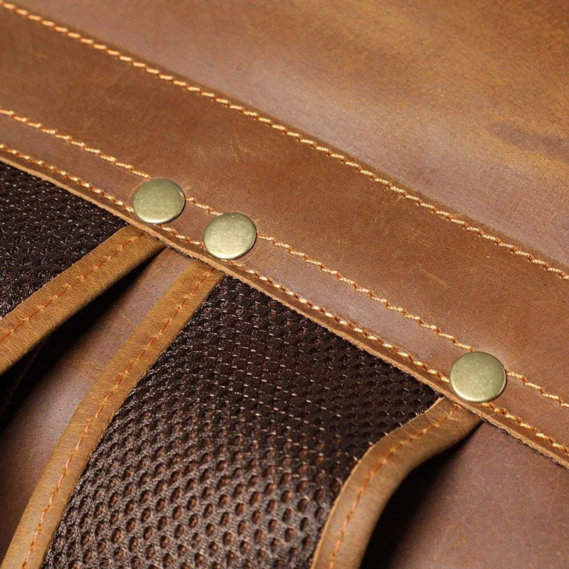Sac à dos en cuir marron vintage | VASCO