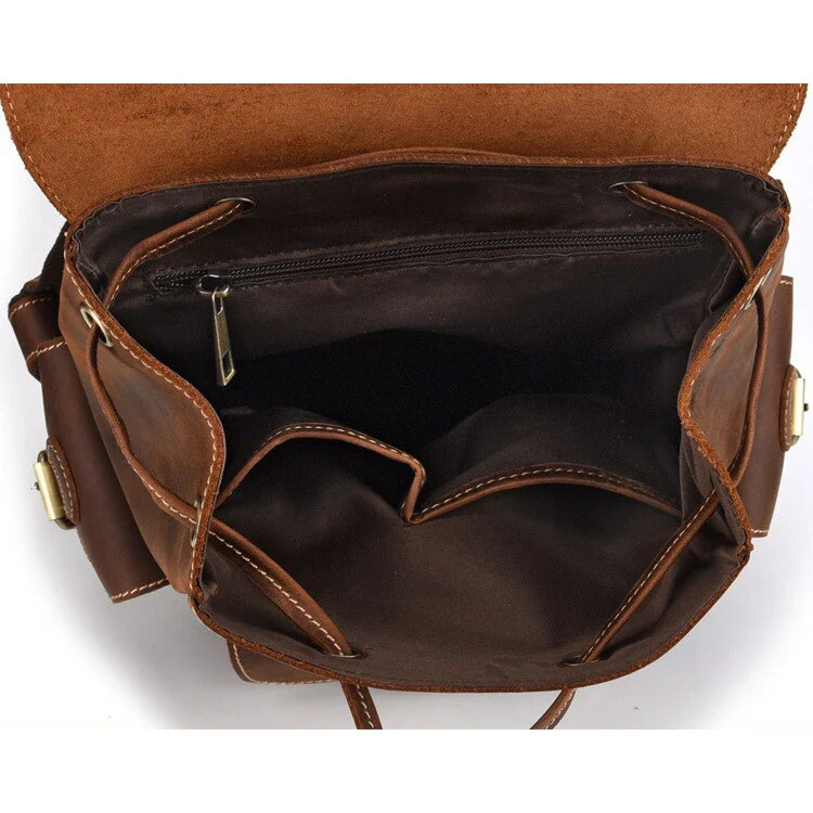 Sac à dos en cuir vintage pour femme | CONTI
