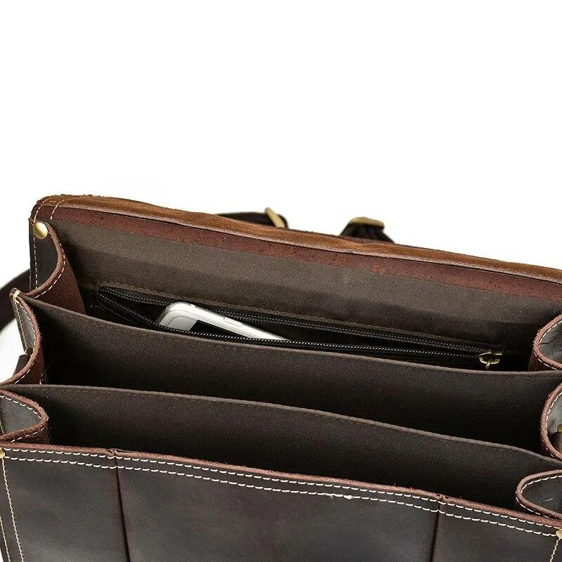 Sac à dos en cuir cartable femme | MAILLARD