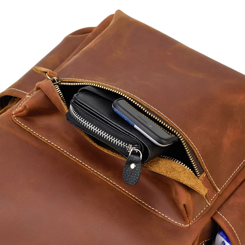 Sac à dos en cuir ordinateur | POLO