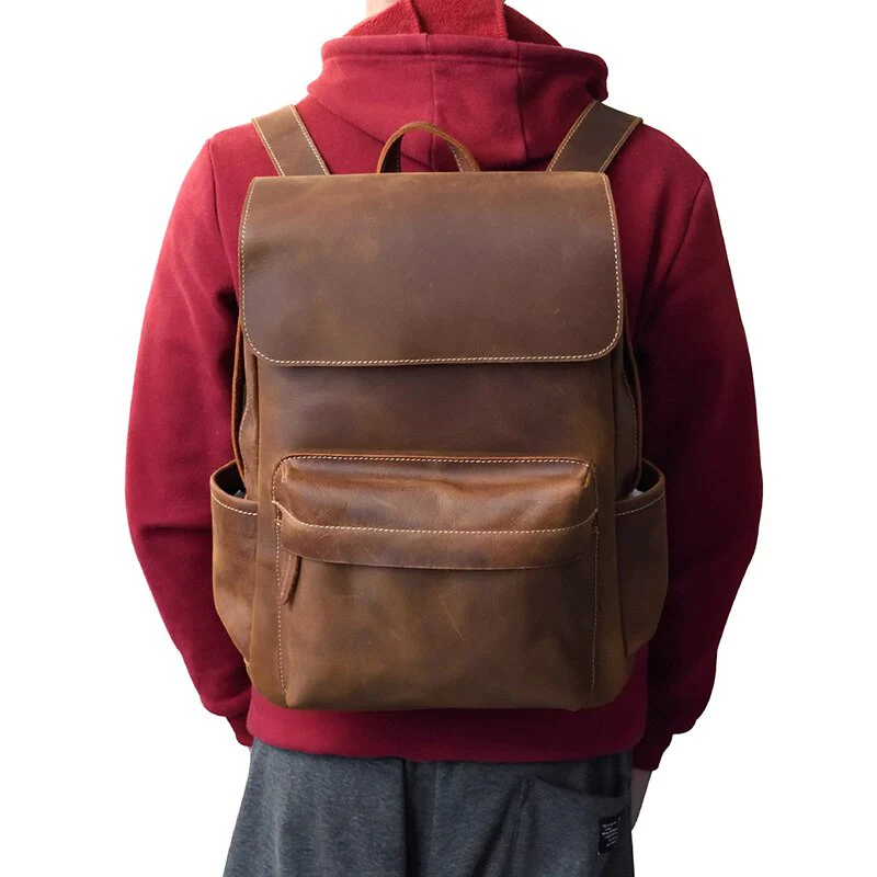 Sac à dos en cuir ordinateur | POLO