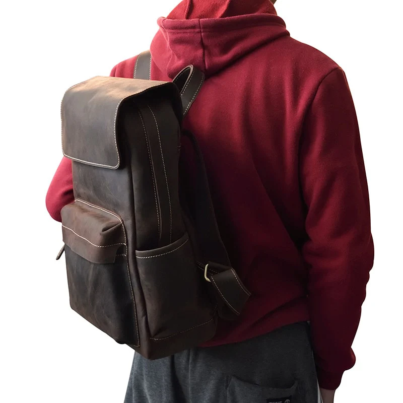 Sac à dos en cuir ordinateur | POLO