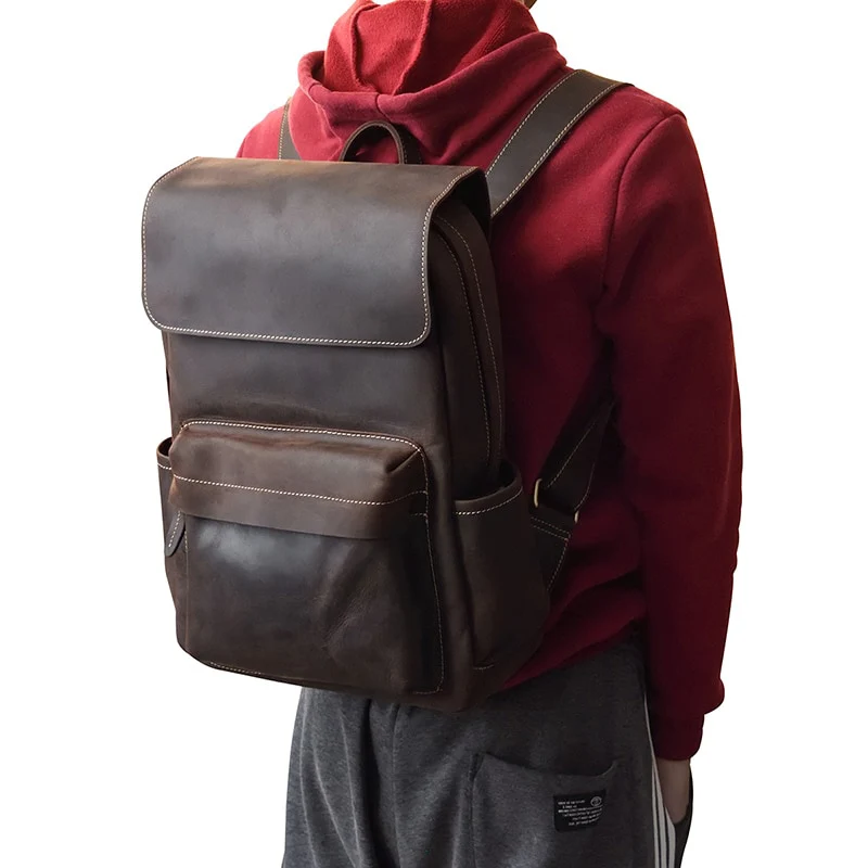 Sac à dos en cuir ordinateur | POLO