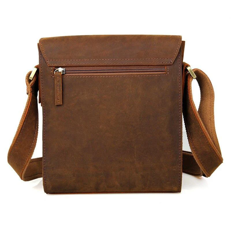 Sac bandoulière en cuir camel | CARACAS
