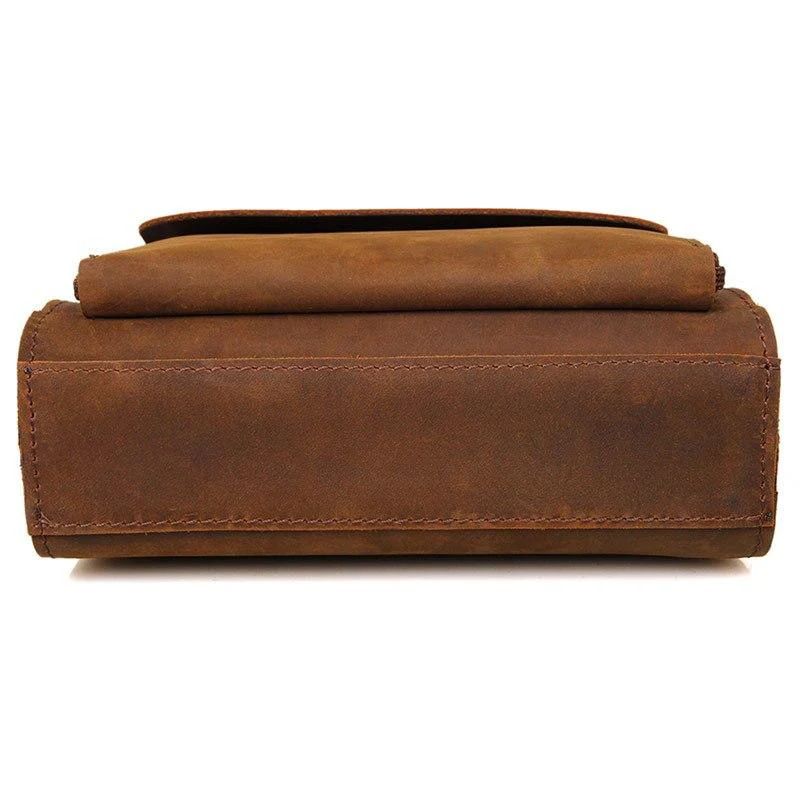 Sac bandoulière en cuir camel | CARACAS