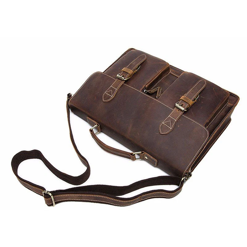Sac bandoulière en cuir noir | JANEIRO