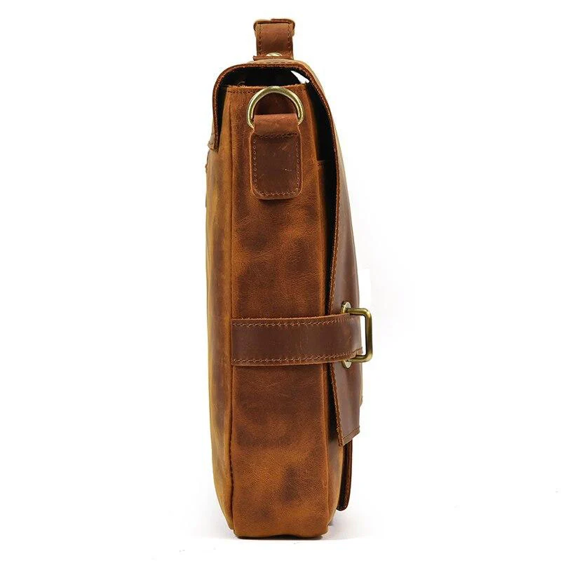 Sac bandoulière en cuir marron | QUITO