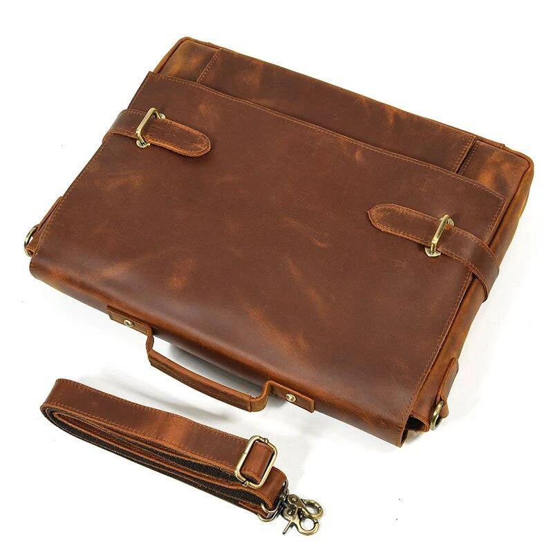 Sac bandoulière en cuir marron | QUITO