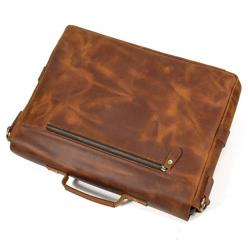 Sac bandoulière en cuir marron | QUITO