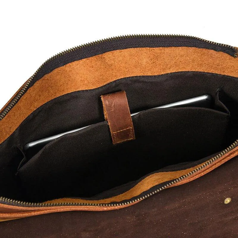 Sac bandoulière en cuir marron | QUITO