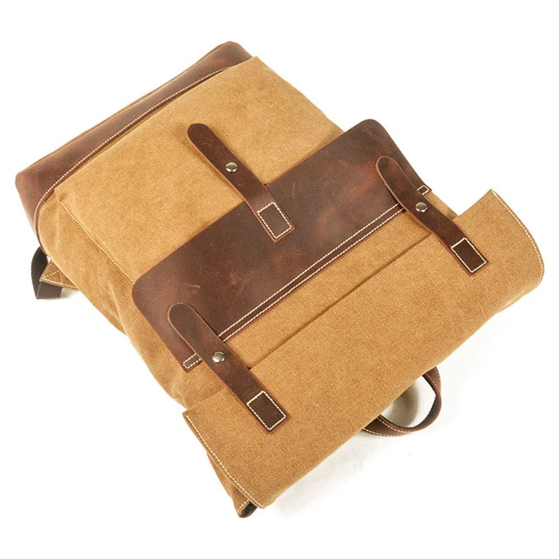 Sac à dos vintage homme toile | ELBERT