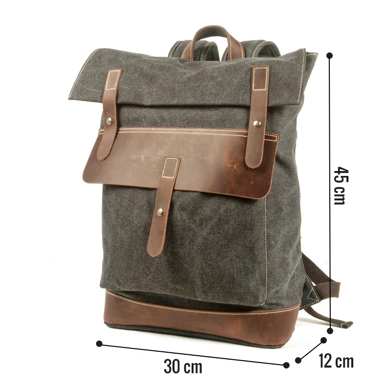 Sac à dos vintage homme toile | ELBERT