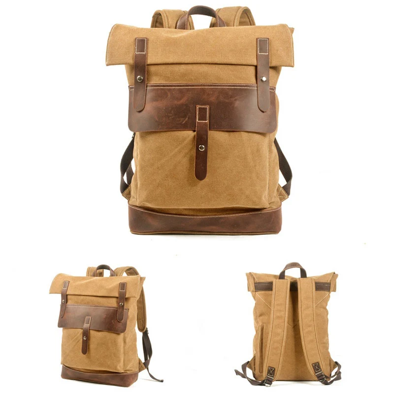 Sac à dos vintage homme toile | ELBERT