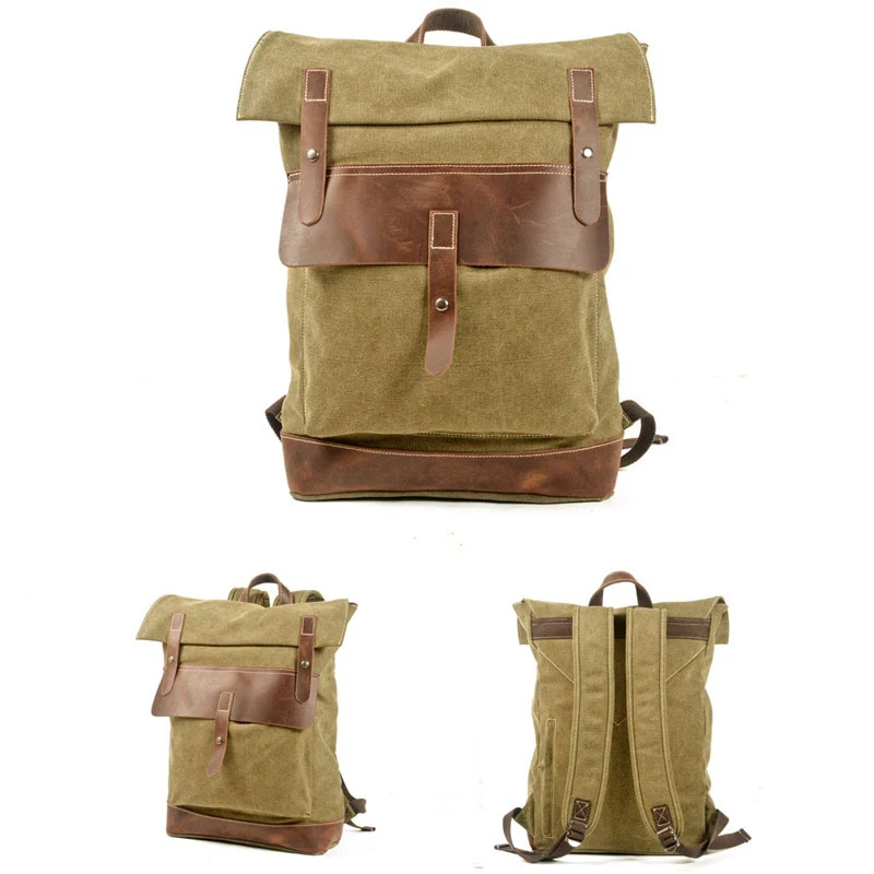 Sac à dos vintage homme toile | ELBERT