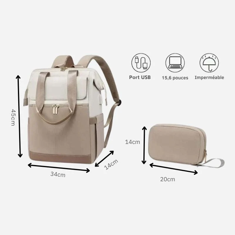 Sac à dos voyage femme chic