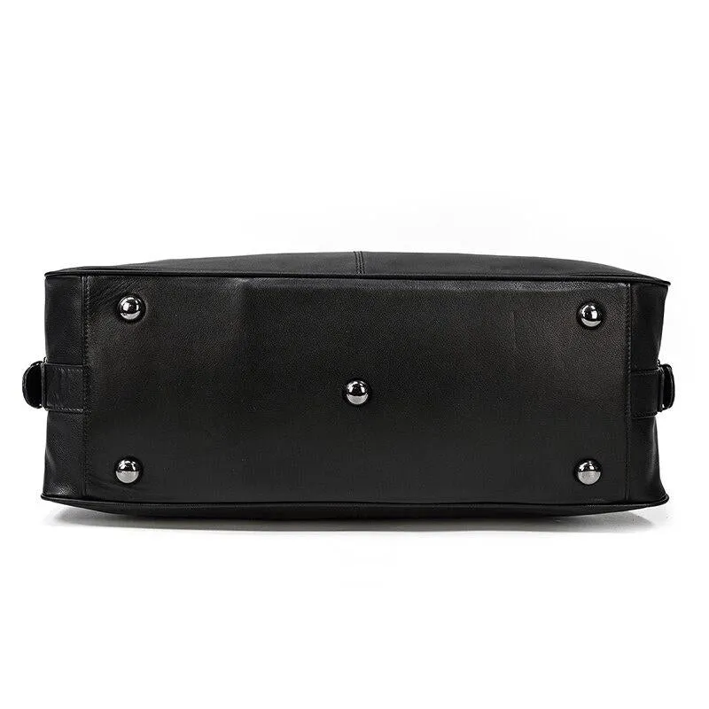 Sac de voyage homme en cuir noir | COPENHAGUE