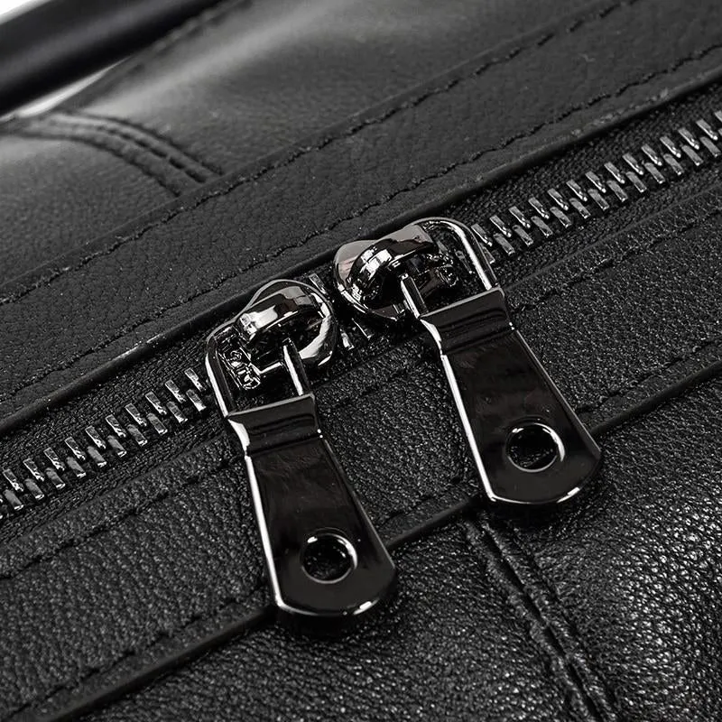 Sac de voyage homme en cuir noir | COPENHAGUE
