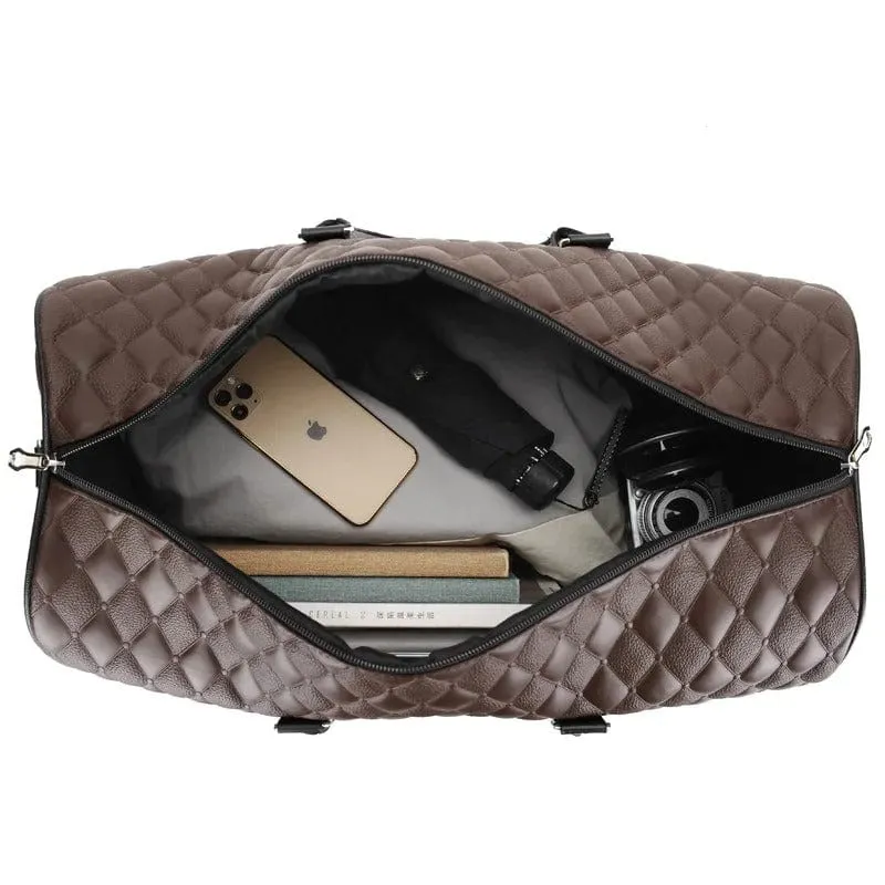 Sac de voyage cuir vintage femme