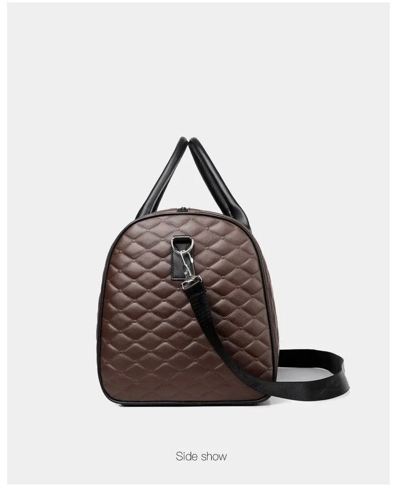 Sac de voyage cuir vintage femme