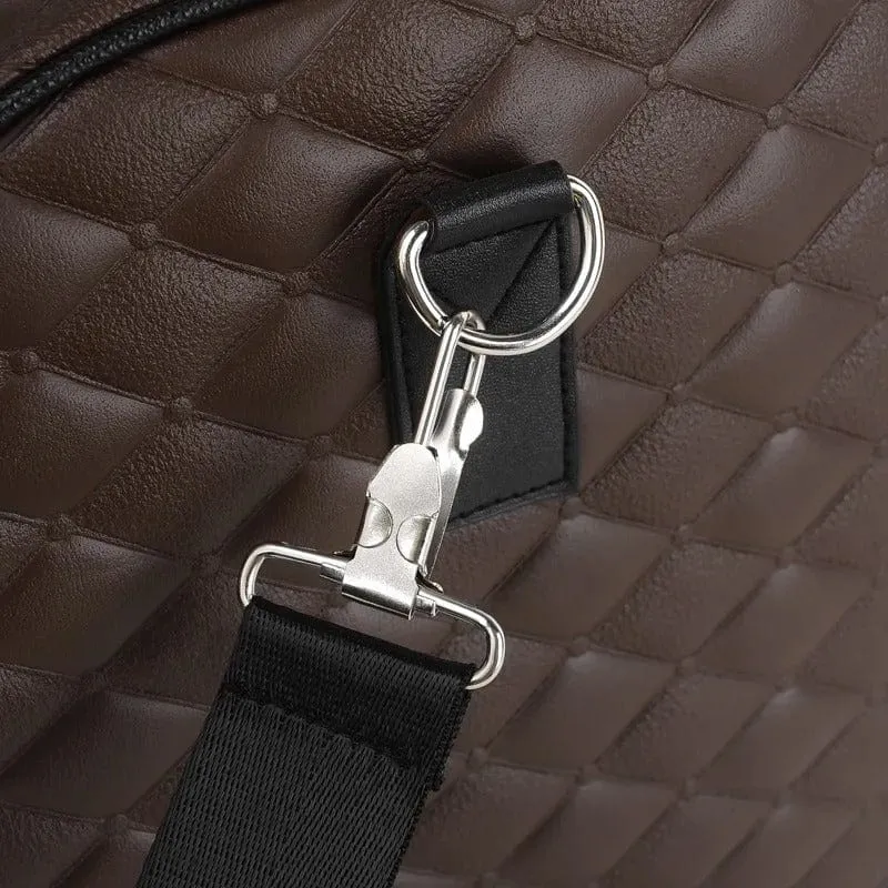 Sac de voyage cuir vintage femme