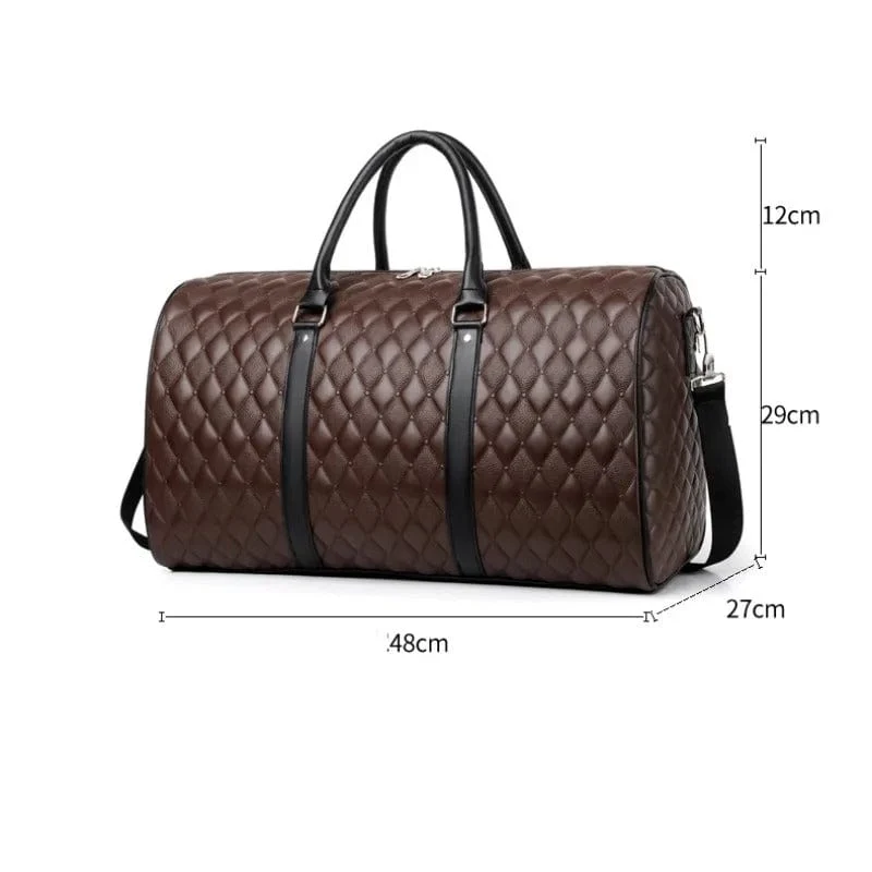 Sac de voyage cuir vintage femme