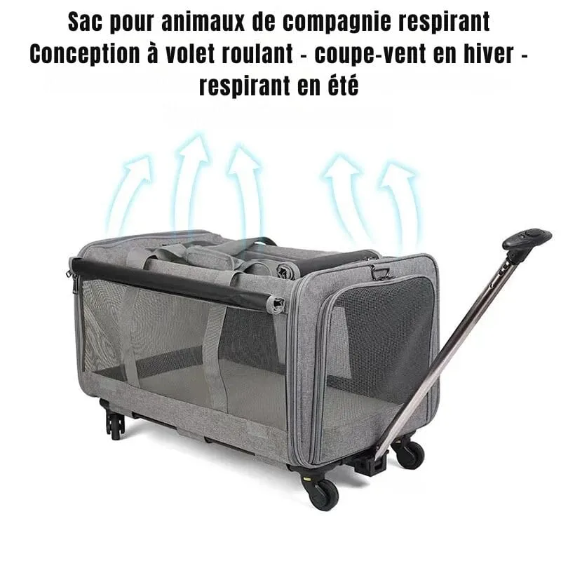 Sac de voyage pour chien à roulettes