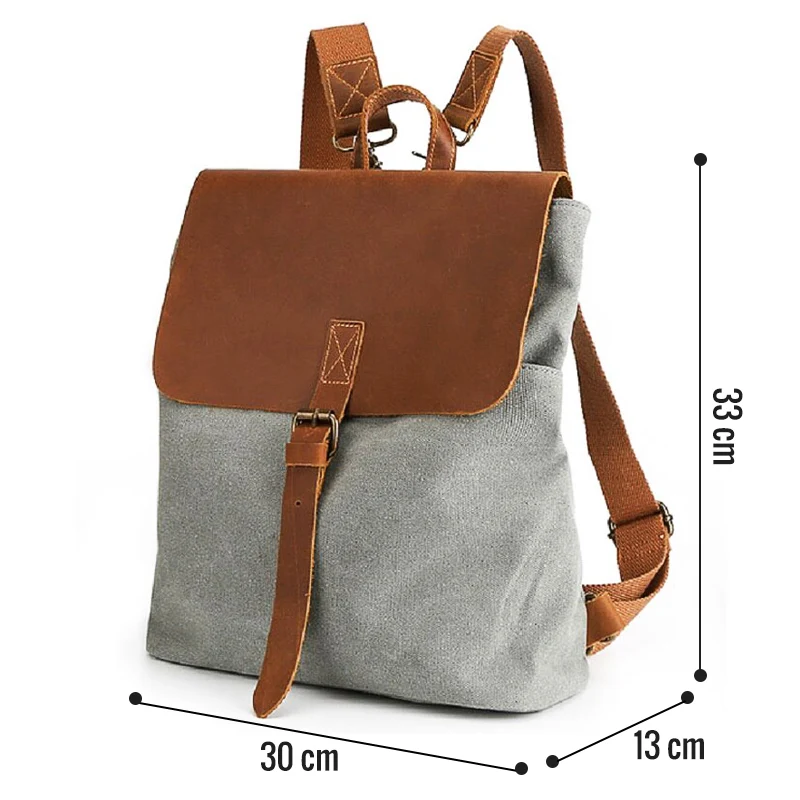 Sac à dos carré vintage | LUCANIA