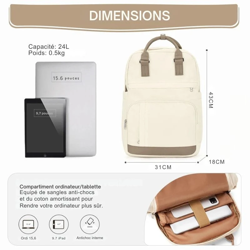 Sac à Dos Femme Voyage Ordinateur