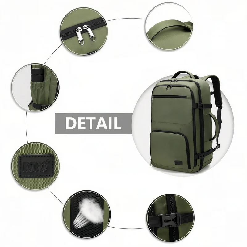 Sac à dos cabine 55x35x20 de 38L
