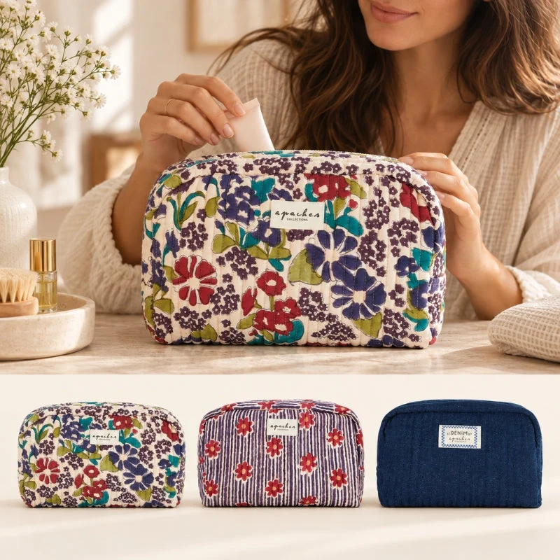 Trousse de toilette Gayane matelassée - Apaches Collections