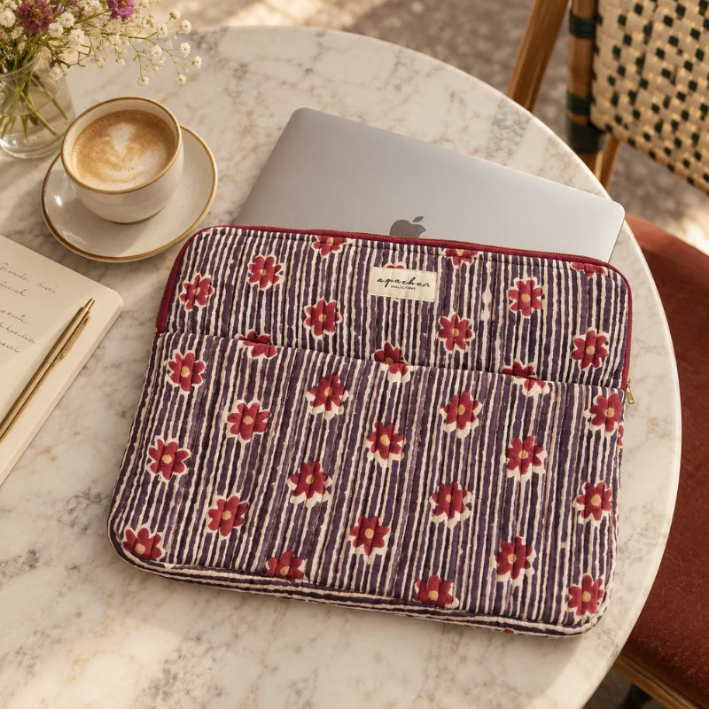 Pochette d'ordinateur Ohos matelassée - Apaches Collections