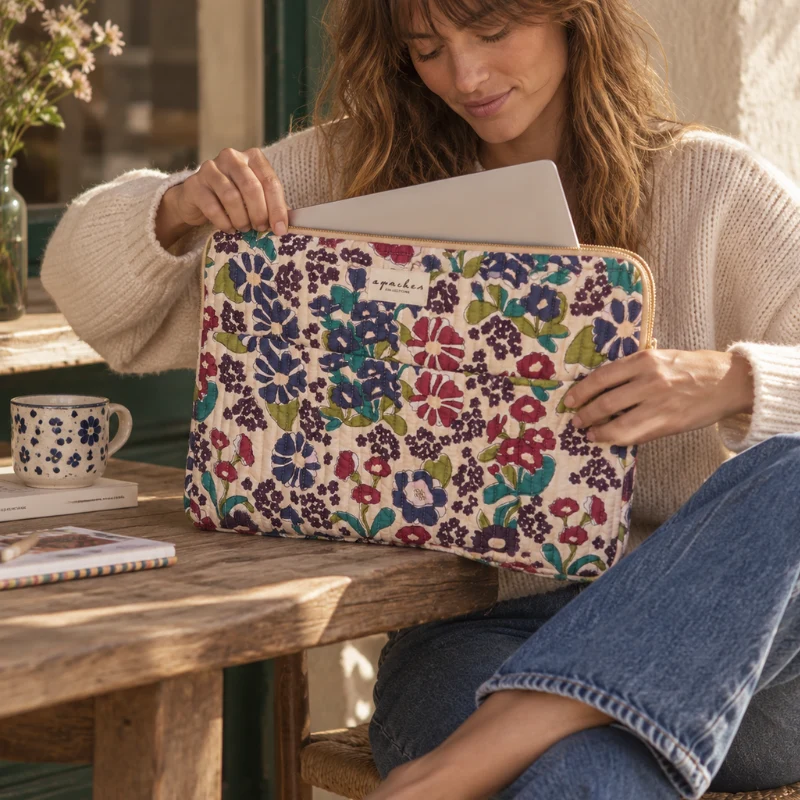 Pochette d'ordinateur Ohos matelassée - Apaches Collections