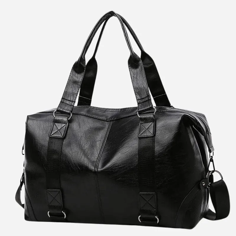 Sac de voyage femme cuir noir