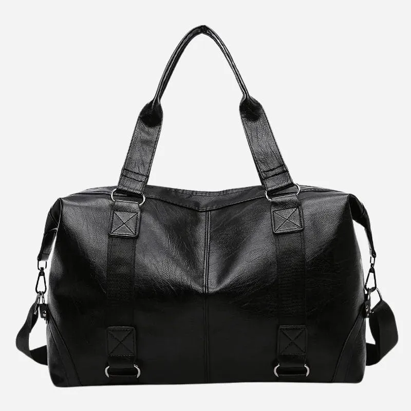 Sac de voyage femme cuir noir