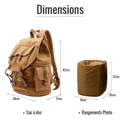 Sac à dos étanche pour appareil photo | ARTHUS