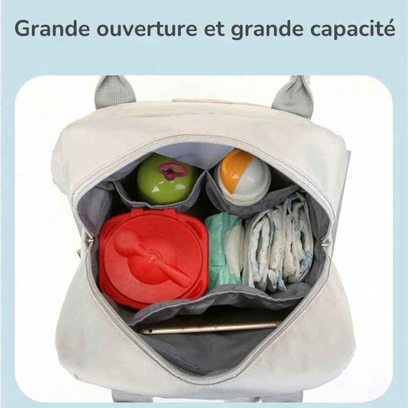 Sac à dos à langer avec matelas