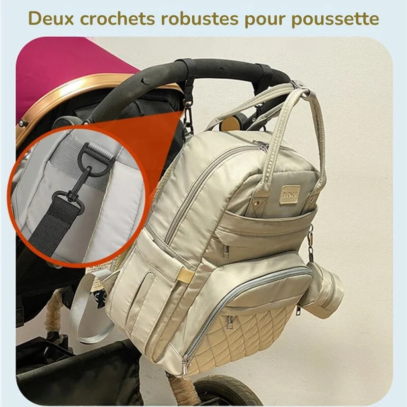 Sac à dos à langer avec matelas