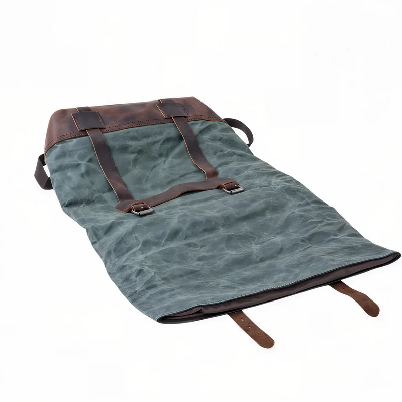 Sac à dos rétro roll top en tissu - Ruston