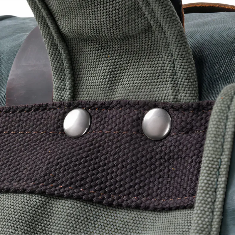 Sac à dos rétro roll top en tissu - Ruston