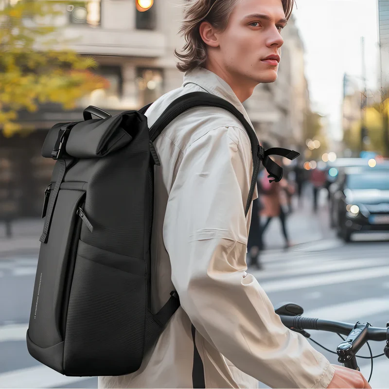 Sac à dos roll top avec compartiment PC dédié - Knight