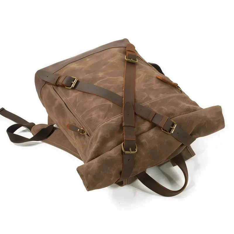 Sac à dos roll top rétro - Rustic