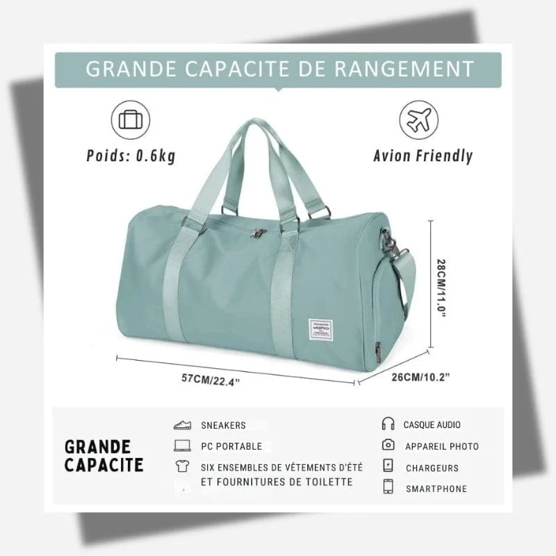 Sac de voyage avec compartiment chaussures