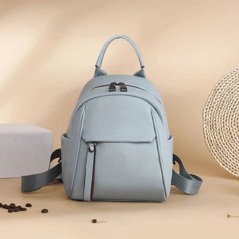 Petit sac à dos femme grainé souple - Manon