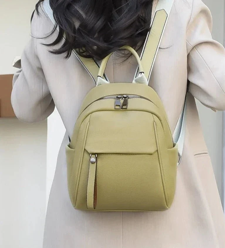 Petit sac à dos femme grainé souple - Manon