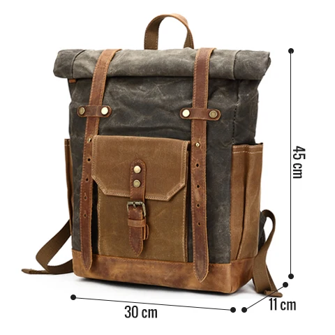 Sac à dos vintage imperméable | NEVIS